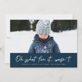 Cartão De Festividades Que divertido não foi engraçado marinho de 2021