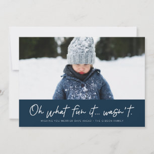 Cartão De Festividades Que divertido não foi engraçado marinho de 2021