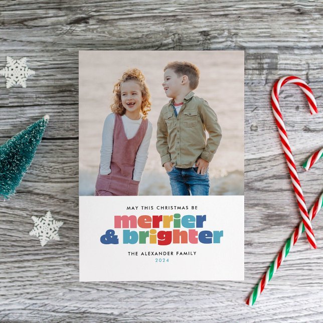 Cartão De Festividades Que este Natal seja melhor e mais brilhante (Criador carregado)