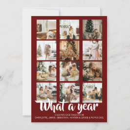 Cartão De Festividades Que Foto de Natal de Ano Personalizada