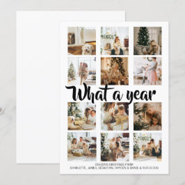 Cartão De Festividades Que Foto de Natal de Ano Personalizada