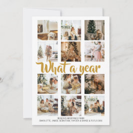 Cartão De Festividades Que Foto de Natal de Ano Personalizada