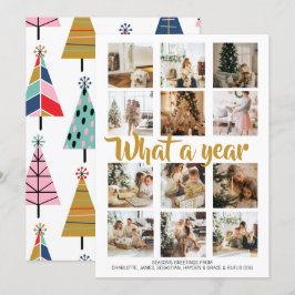 Cartão De Festividades Que Foto de Natal de Ano Personalizada