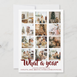 Cartão De Festividades Que Foto de Natal de Ano Personalizada