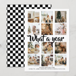 Cartão De Festividades Que Foto de Natal de Ano Personalizada