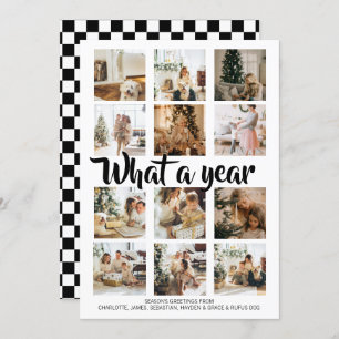 Cartão De Festividades Que Foto de Natal de Ano Personalizada