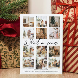 Cartão De Festividades Que Foto de Natal de Ano Personalizada