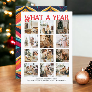Cartão De Festividades Que Foto de Natal de Ano Personalizada