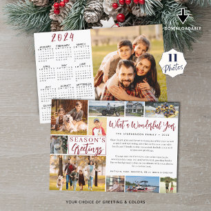 Cartão De Festividades Que maravilhoso ano 2023 11 Foto 2024 Calendário