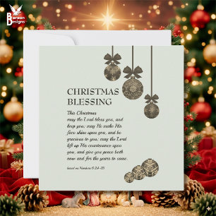 Cartão De Festividades QUE O SENHOR ABENÇOE VOCÊ Natal Cristão
