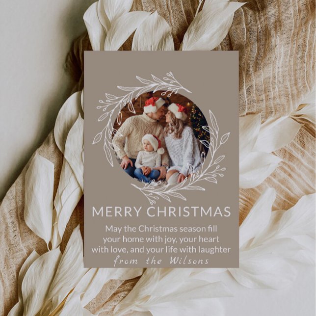Cartão De Festividades Que Seus Dias Sejam Alegres e Radiantes (May Your Days Be Merry and Bright Holiday Card)