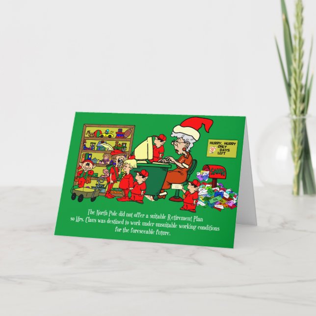 Cartão De Festividades Que?! Você pensou que era duendes? (Frente)