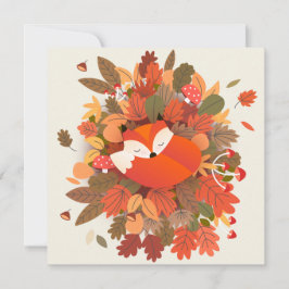 Cartão De Festividades Queda