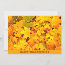 Cartão De Festividades Queda Sai Feliz Saudação de Ação de Graças