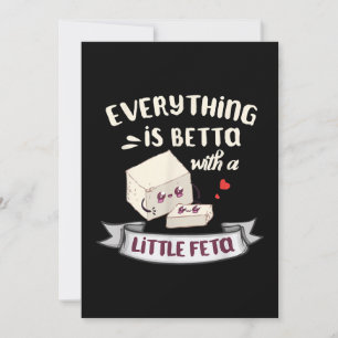 Cartão De Festividades Queijo Da Grécia - Entusiastas De Feta