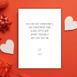 Cartão De Festividades Queijoso Malicioso Meu Pecado Mais Doce Vales do D