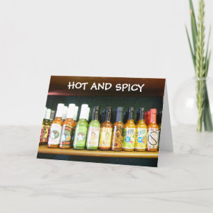 CARTÃO DE FESTIVIDADES "QUENTE E PICANTE" VOCÊ TEMPERA MINHA VIDA!