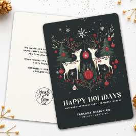 Cartão De Festividades Quente e quente negócio de Natal escandinavo