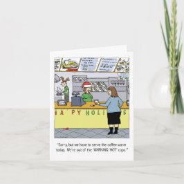 Cartão De Festividades Quente Natal Férias Quentes Feriado Engraçado Cart