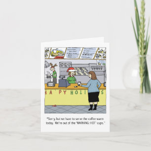 Cartão De Festividades Quente Natal Férias Quentes Feriado Engraçado Cart