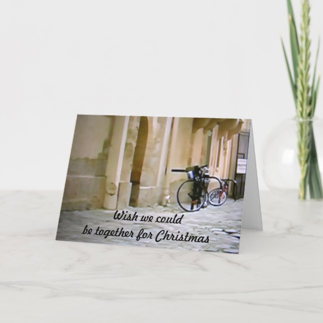 CARTÃO DE FESTIVIDADES QUERÍAMOS ESTAR JUNTOS PARA O NATAL (Frente)