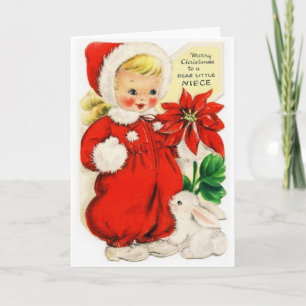 Cartão De Festividades Querida Pequena sobrinha