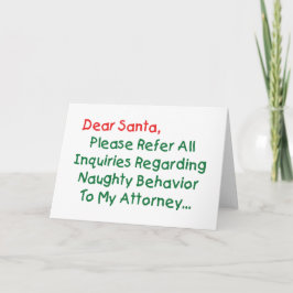 Cartão De Festividades Querido Advogado Papai Noel - Carta de Natal Diver