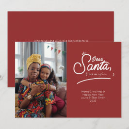 Cartão De Festividades Querido Papai Noel, Deixe-nos Explicar Foto