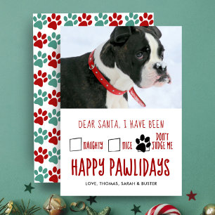 Cartão De Festividades Querido Papai Noel Feliz Natalzinho dos Pets Cartã