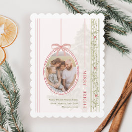 Cartão De Festividades Quic Grandmillennial Coquette Natal Dois Foto