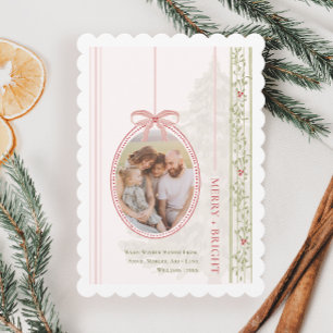 Cartão De Festividades Quic Grandmillennial Coquette Natal Dois Foto