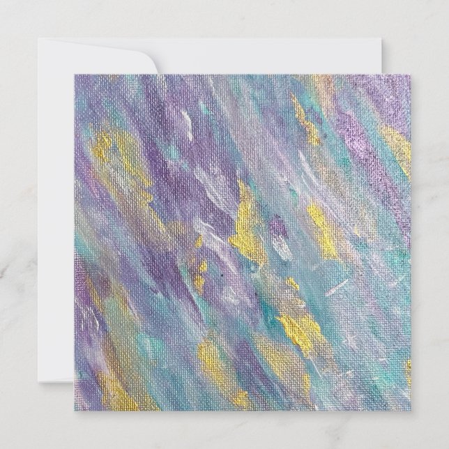 Cartão De Festividades Quiet Reign Modern Art (Frente)