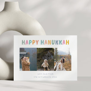 Cartão De Festividades Quimsamente Feliz Hanukkah Multifoto Quatro