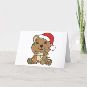 Cartão De Festividades Quokkas de animais de inverno de Quokka