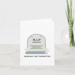 Cartão De Festividades R.I.P. 20, desaparecido, Feliz Aniversário Desejan