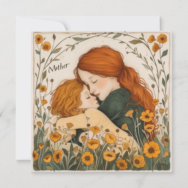 Cartão De Festividades Radiância da Mãe: Momentos Cerejosos (Frente)