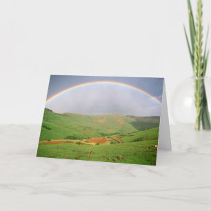 Cartão De Festividades Rainbow Over Hills, Eastern Cape, South Africa
