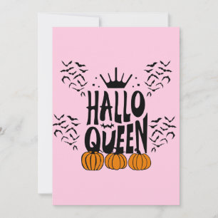 Cartão De Festividades Rainha do Halloween, Halloqueen, Arte Retro do Hal