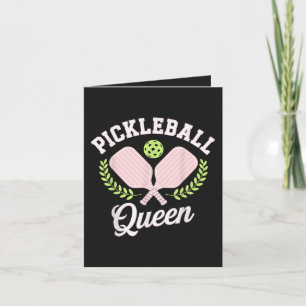 Cartão De Festividades Rainha do Pickleball Divertido Jogador de Pickleba