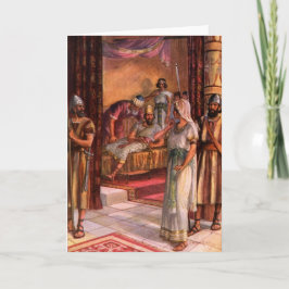 Cartão De Festividades Rainha Esther e o Rei