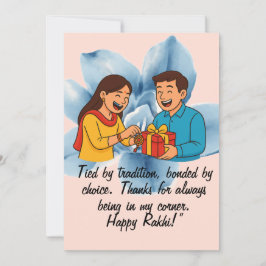 Cartão De Festividades Raksha Bandhan Card