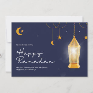 Cartão De Festividades Ramadan Kareem Blue