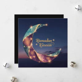 Cartão De Festividades Ramadan Kareem holiday Personalized Hilal Card