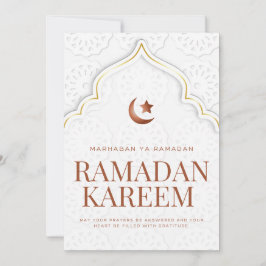 Cartão De Festividades Ramadan Kareem Islamic Archway Art