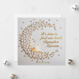 Cartão De Festividades Ramdan Kareem Personalized Holiday  Hilal Card