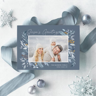 Cartão De Festividades Ramificações Físicas Foto Elegante