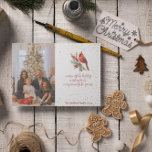 Cartão De Festividades Ramo de Azevinho Cardinal de Inverno em Aquarela R<br><div class="desc">Elegante e festivo,  este design de Ramo de Azevinho Cardinal de Inverno em Aquarela Rústica manterá a natureza com você em qualquer época do ano. O design apresenta um cardeal em aquarela sentado no topo de um ramo de azevinho,  tornando-o ótimo para o inverno e o Natal.</div>