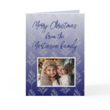 Ramos de Natal Foto padrão Azul