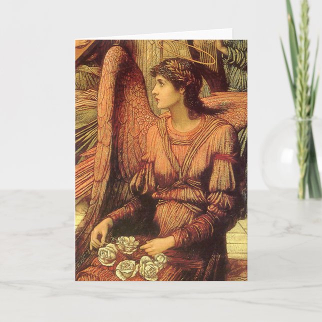 Cartão De Festividades Rampart of God's House, Angel de John Strudwick (Frente)
