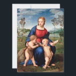 Cartão De Festividades Raphael - Madonna Do Goldfinch<br><div class="desc">Raphael - Madonna Do Goldfinch</div>